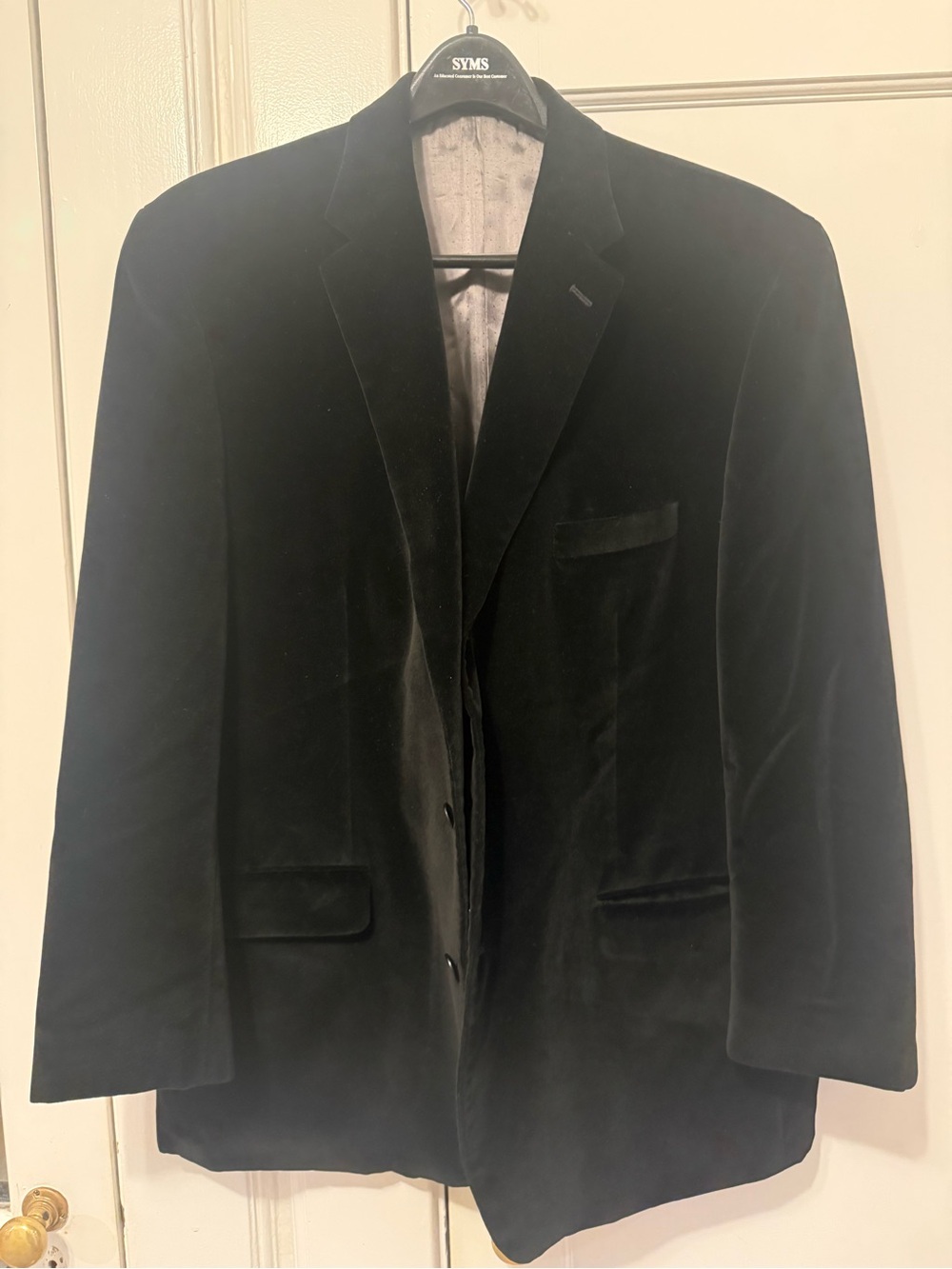 Calvin Klein Black Velvet Sport Coat